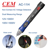 CEM AC-11H AC Voltage Detector Non-contact Dual Range 12V/100V-1000V Current Electric Sensor Test Pencil Electrical Tool