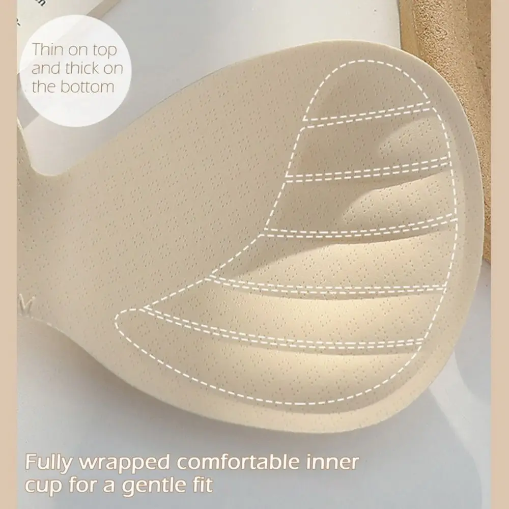 플러스 사이즈 여성용 무선 스트랩리스 브라, 미끄럼 방지 큰 가슴, 보이지 않는 브래지어, 푸시업 섹시 란제리