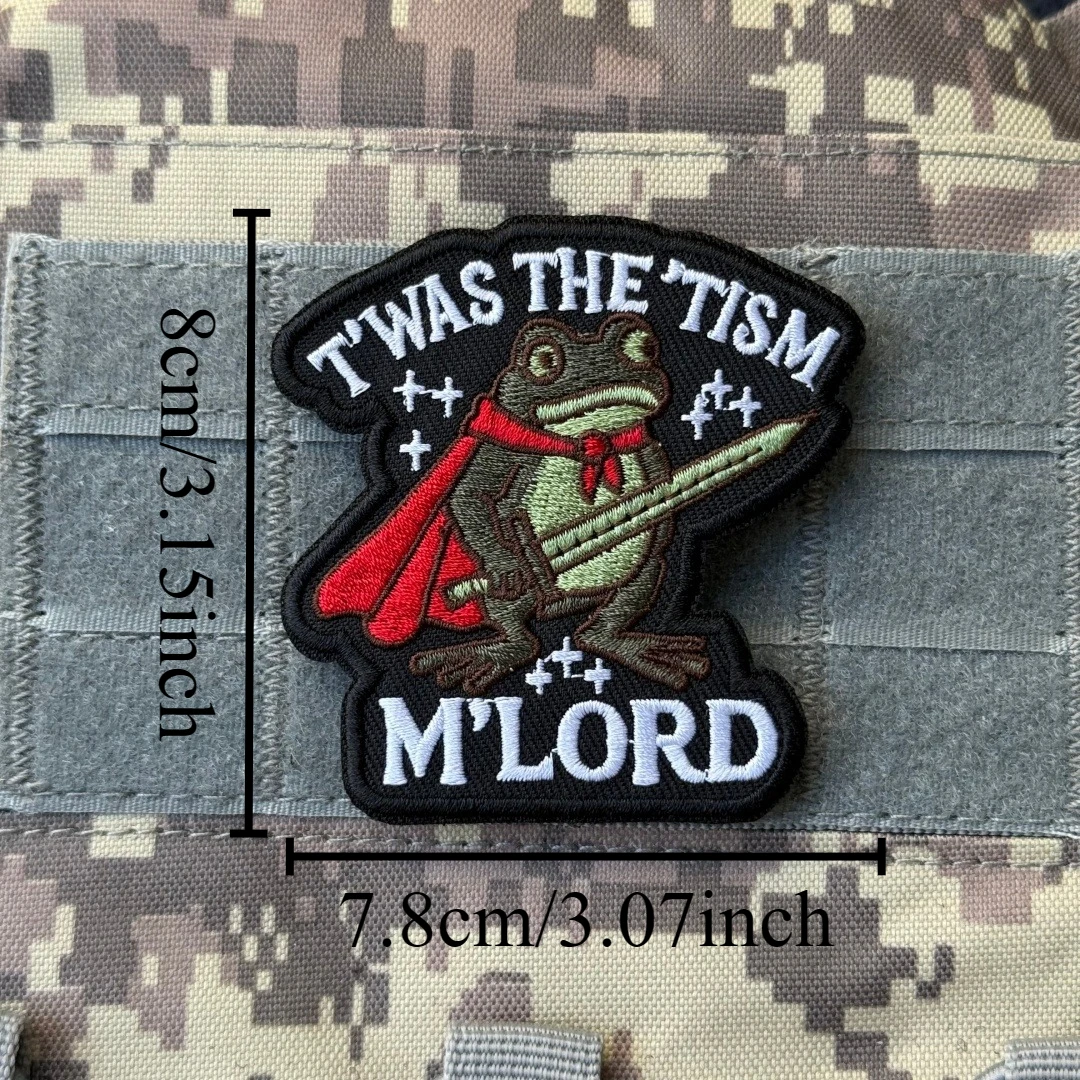 Parche moral Frog bordado con velcro para equipamiento táctico - imagen 3