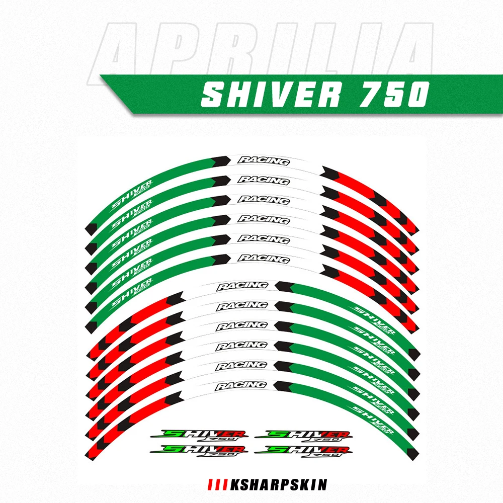 Pegatina para motocicleta, calcomanías reflectantes impermeables para llas y traseras, para Aprilia SHIVER 750 shiver 750