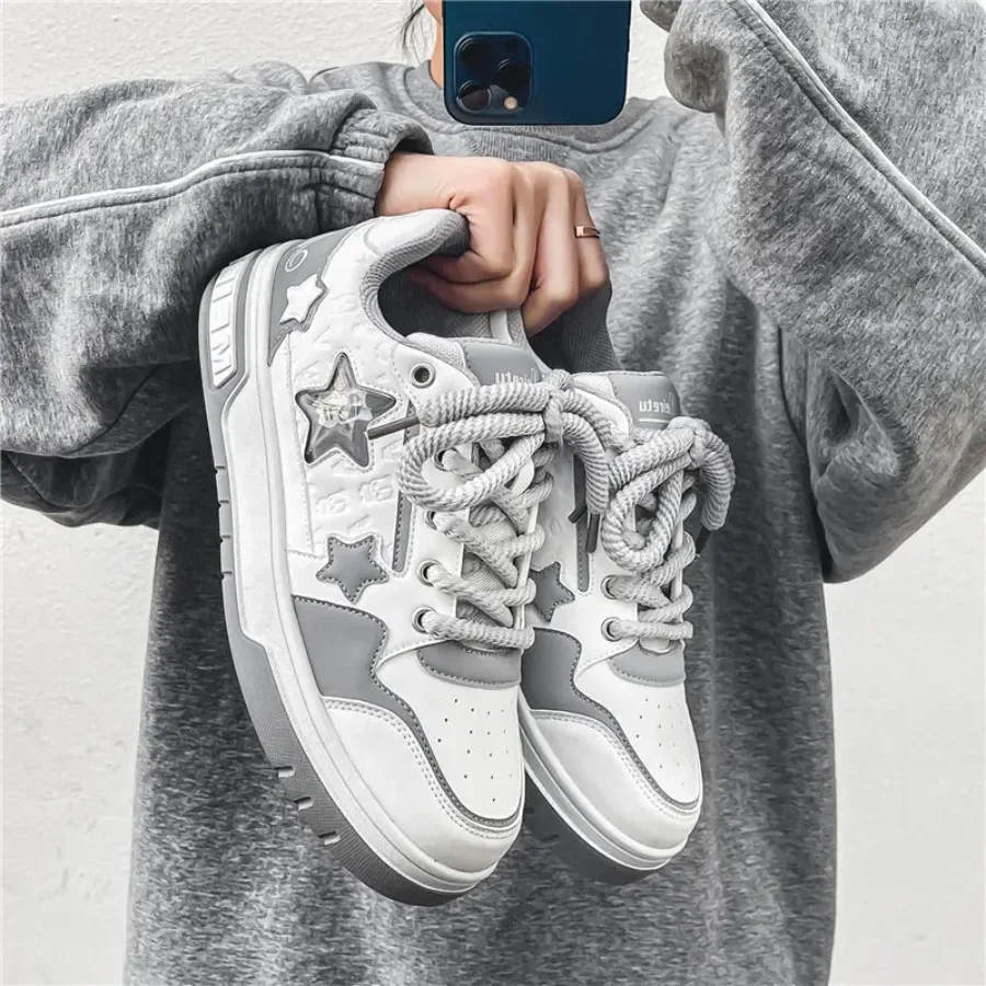 Skate Shoes Platform Casual Sports Shoes Couple Spring Versatile Wear 2026 New Spring Platform Versatile Couple Casual Sports S