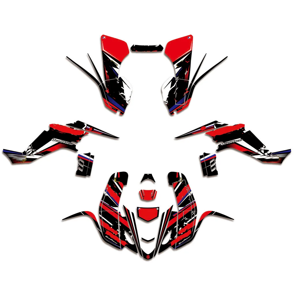 LTZ400 KFX400 Grafische Decals Sticker Kit Dekor Voor Suzuki LTZ400 Kawasaki KFX400 2003 2004 2005 2006 2007 2008 - afbeelding 1