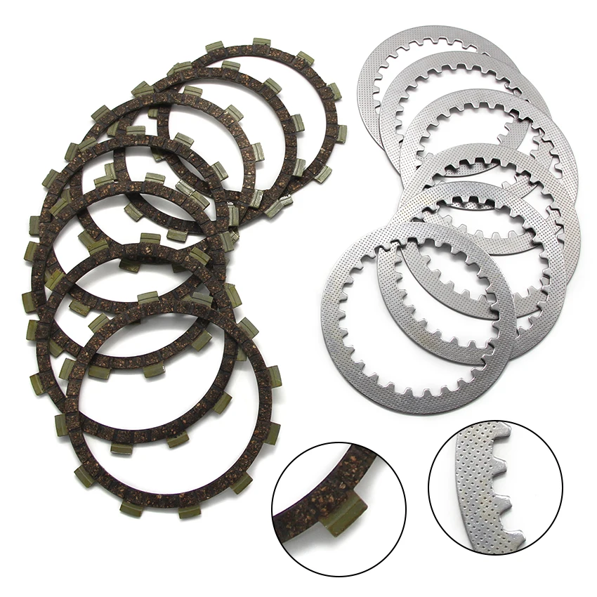 For Yamaha YFP350U Terra Pro YFM350FX Wolverine YFM400 Big Bear 4H7‑16325‑00 3J2‑16324‑00 ATV Quad Clutch Friction Steel Plates