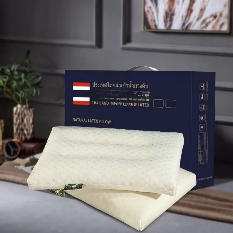 

Thailand granular latex pillow will sell gift pillow adult cervical spine pillow core latex pillow gift box