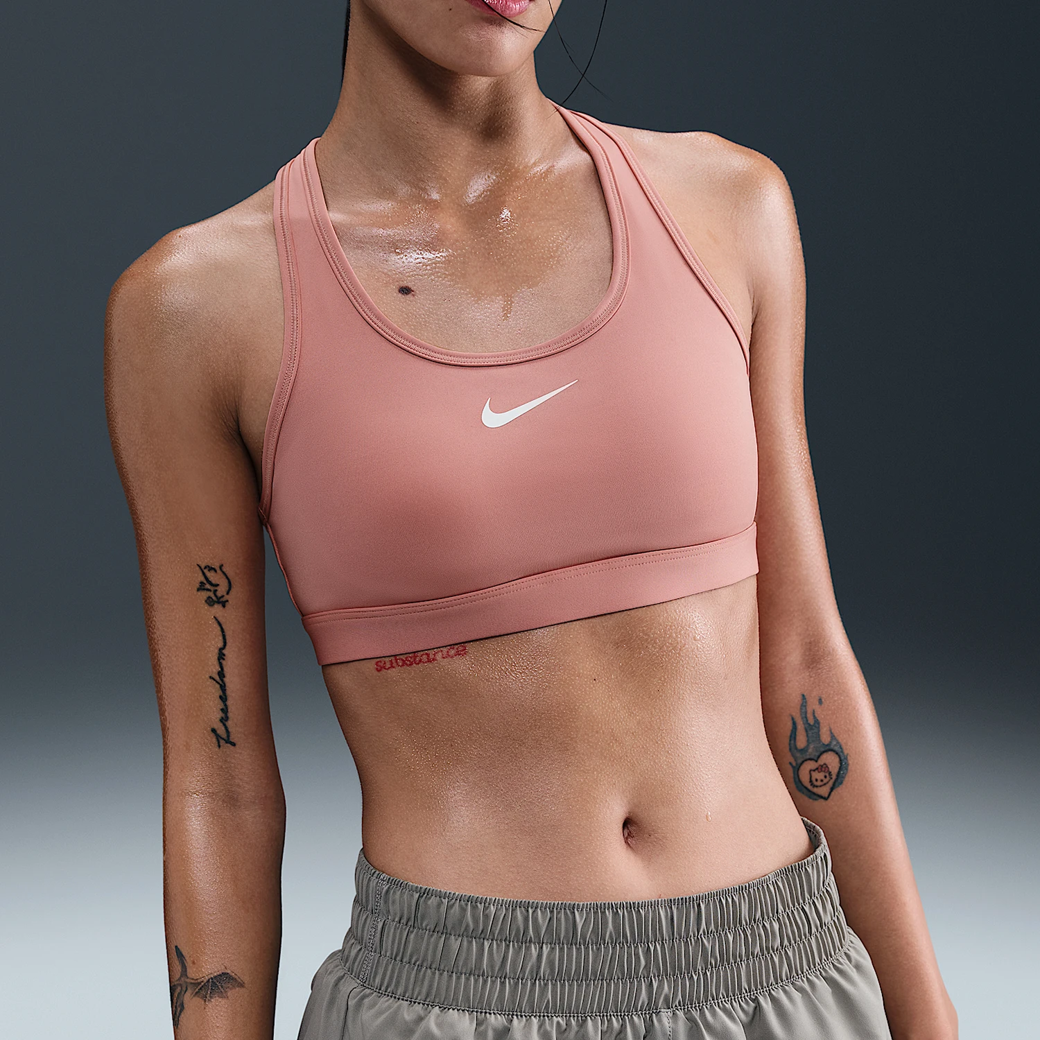 

Nike Genuine Swoosh Women's Training Breathable Sports Bra DX6822-685