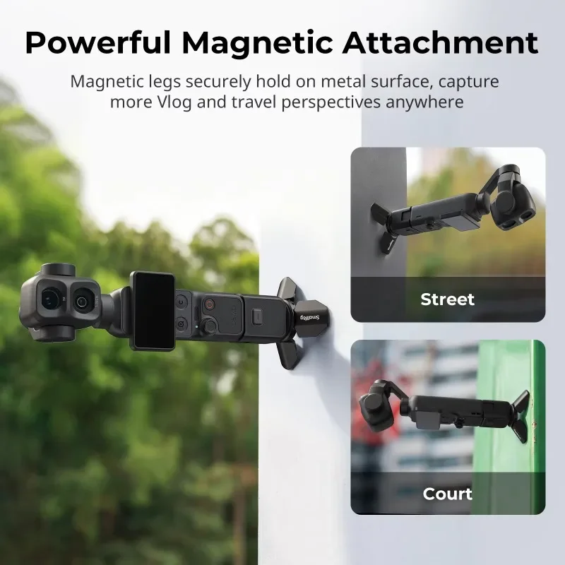 SmallRig Tripod for DJI Pocket 3 / 4 / 4Pro for Insta360 Luna Ultra / Pro for Action Cameras Handheld Gimbal Auto-Deploy 6860