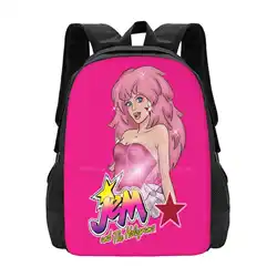 80S Cartoon Nostalgia Hot Sale Schoolbag Backpack Fashion Bags Truly Outrageous 80S 90S Eighties Nineties Nostalgia Pink Jem