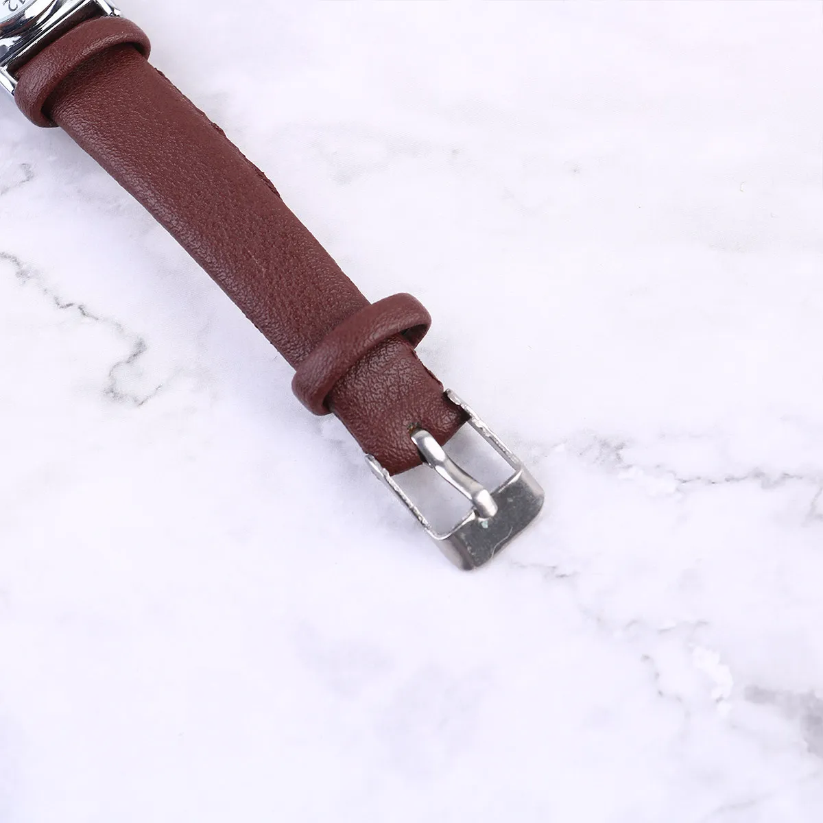 2Pcs Quartz Wristwatch Fashionable All-Match Stylish Students Boy Men Black White Brown Gift Quartz Watch Men Wristwatch