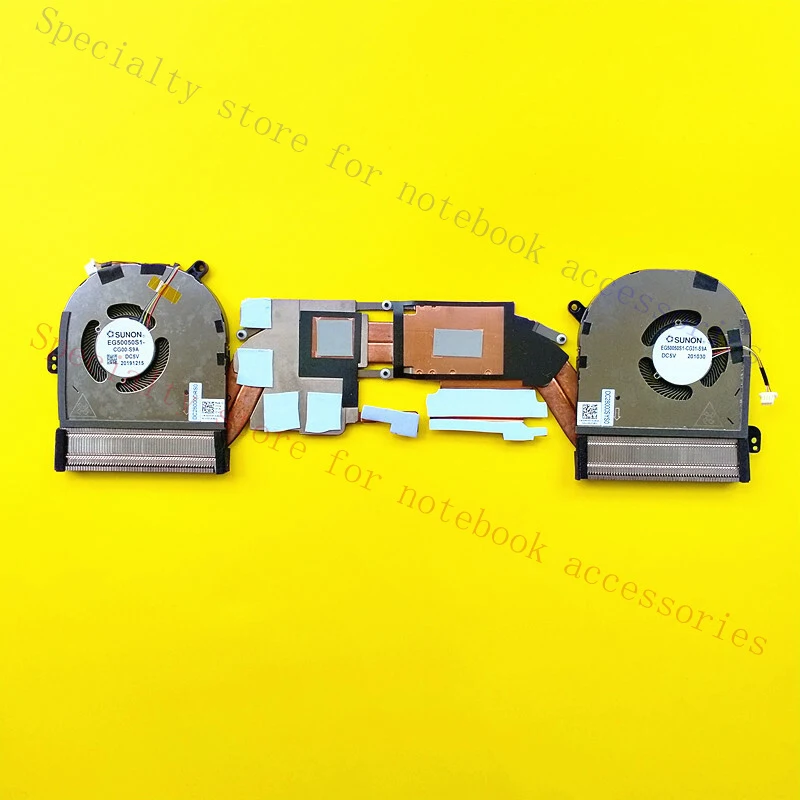 A+  FOR DELL XPS 15 9500 P5550 Cooling Heat Pipe Fan 0442PH