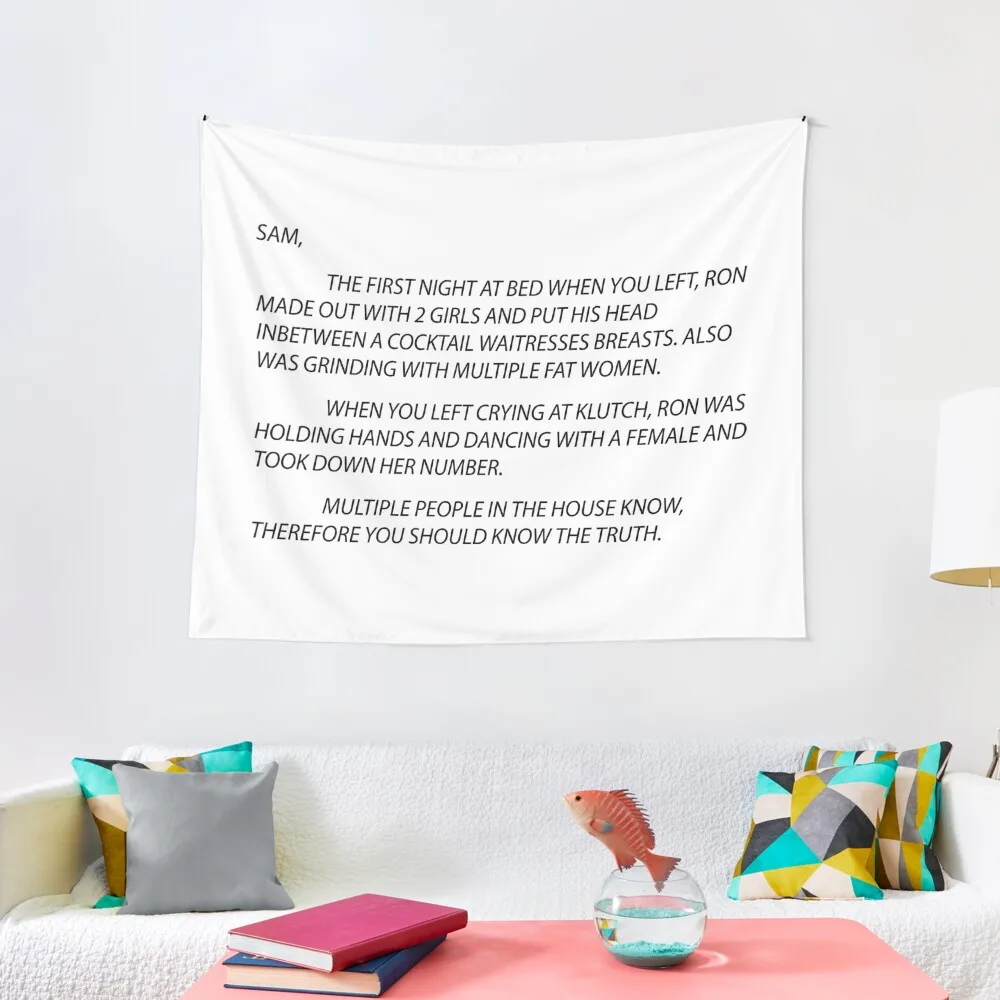 

Anonymous Letter Sammi Tapestry Cute Room Things Bedroom Decorations Tapestry