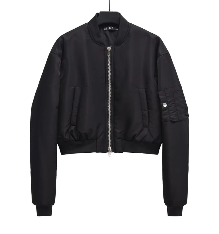 

Осень 2023, новая женская нейлоновая куртка Jaet ort Sle, универсальная верхняя одежда, свободная посадка с воротником-стойкой, обычная тонкая одежда