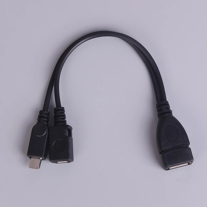 Micro USB macho a USB hembra Host Otg Cable Cable de alimentación USB para Samsung S3 Note2