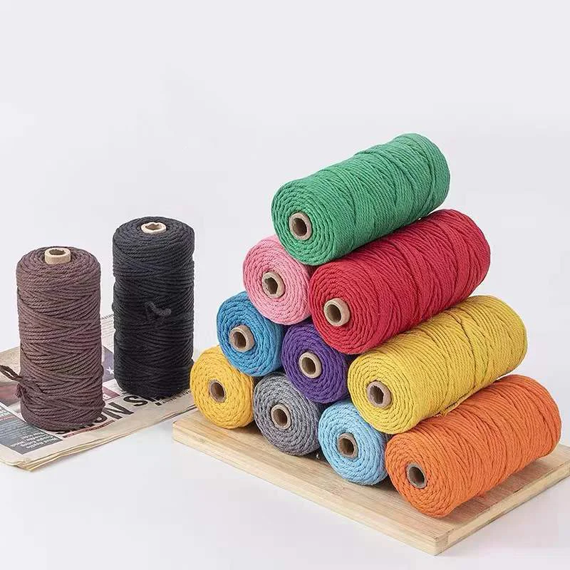 

Ready Stock 2.5mm Cotton Cord Twisted Macrame Rope String DIY Rome Wedding Decoration