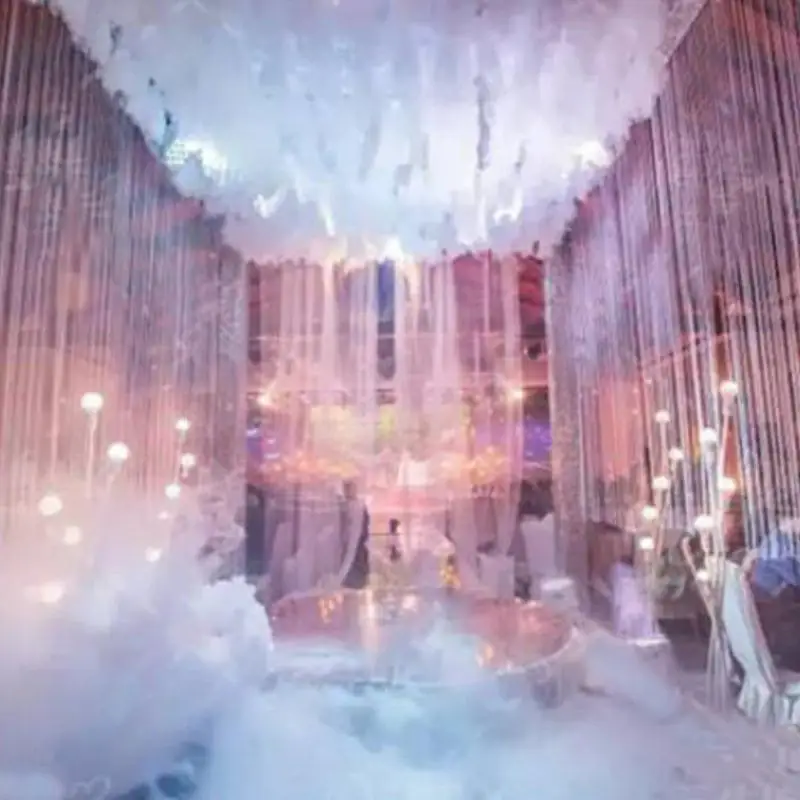 Colorful Beauty Salon Stage Wedding Drapery Ceiling Gauze Roof Decorative Yarn Runway Veil Stage Decoration for Special Events