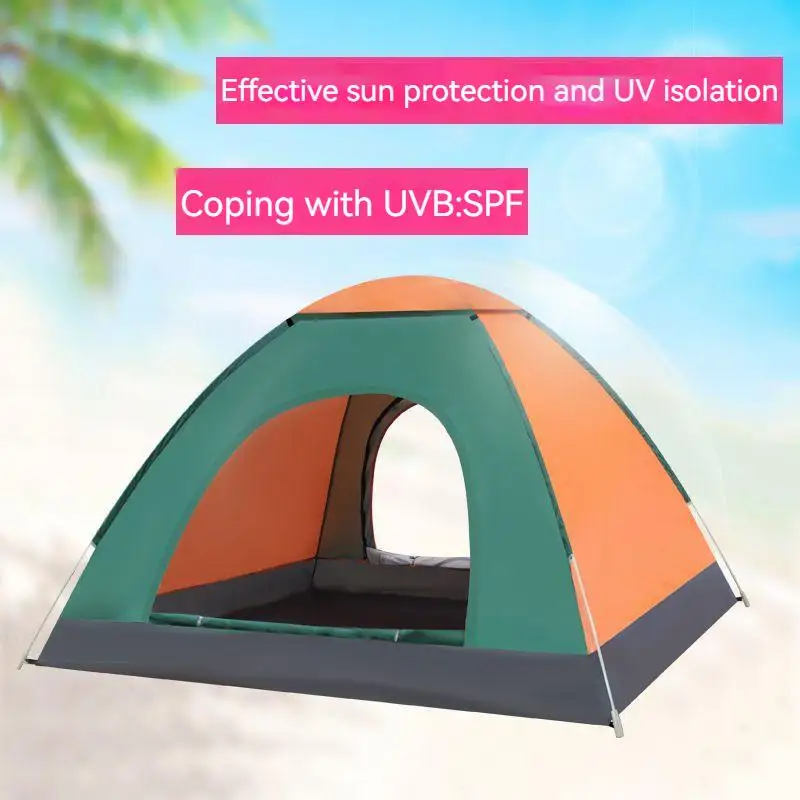 1-2P Automatic Instant Pop Up Tent Potable Beach Tent Lightweight Outdoor UV Protection Travel Camping Fishing Tent Sun Shelter