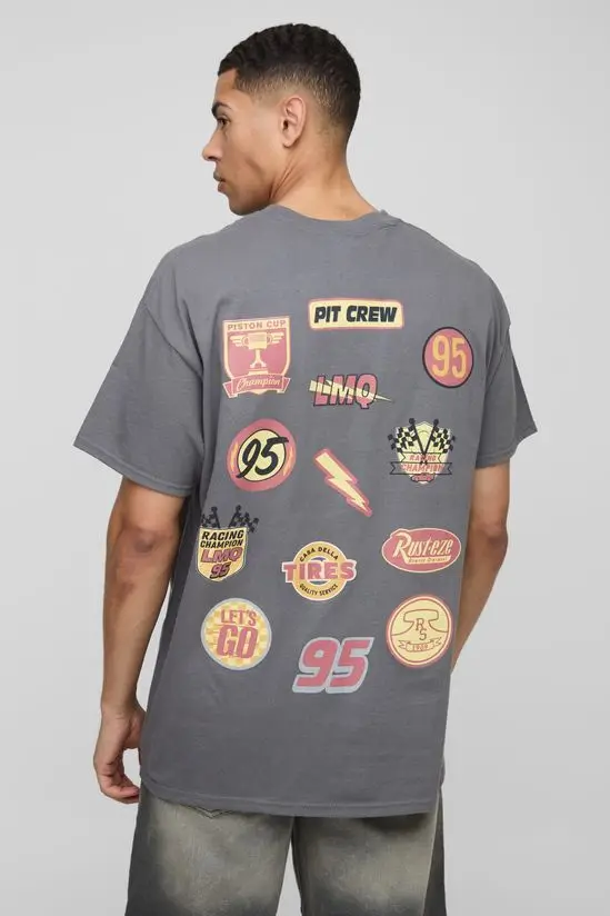 

Racing Lightning McQueen Graphic Printing Summer Autumn Winter Cotton Men's and Women's T-Shirts Short Sleeves Luxury Outdoor