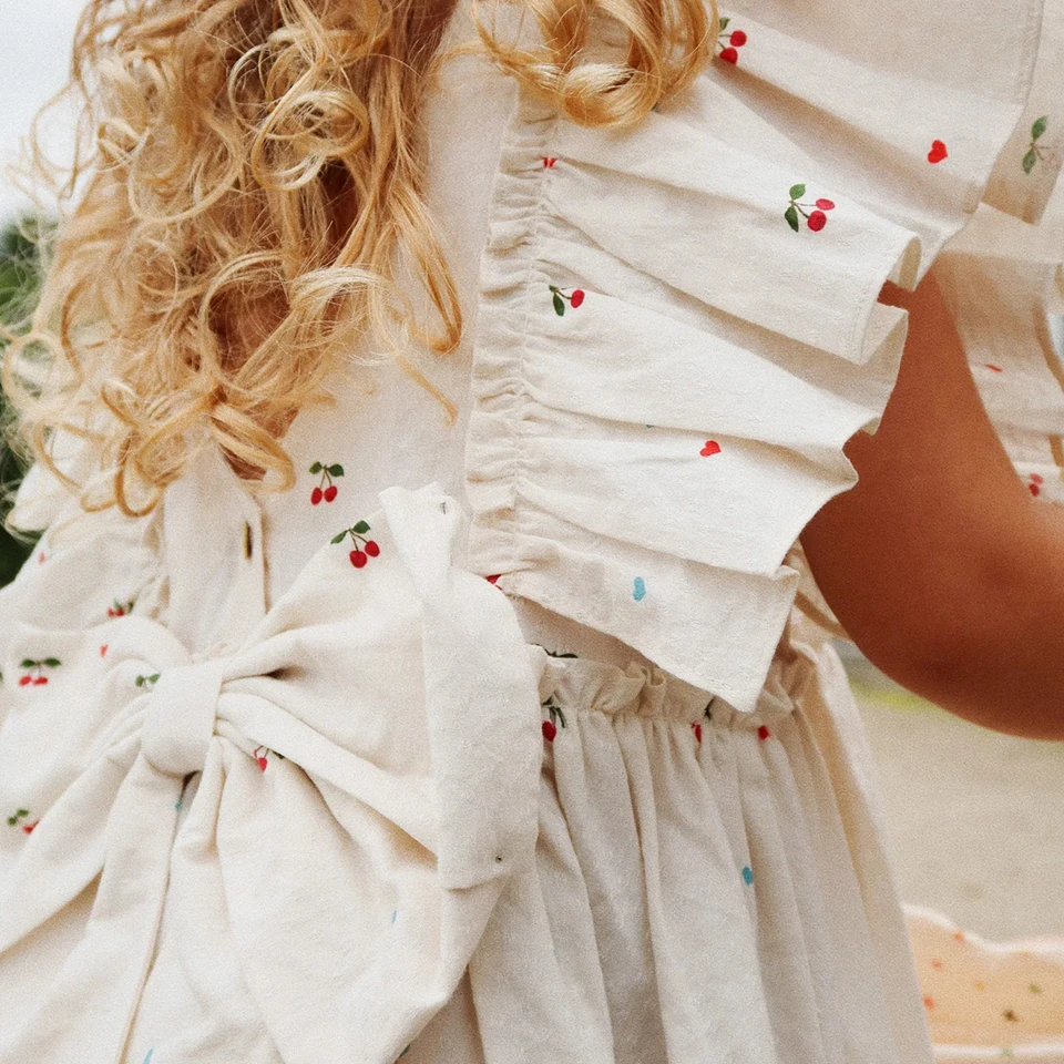 2024 Summer KS Girls Princess Dress Baby Girl Pretty Floral Dresses Kid Vacation Casual Slip Dress Children Party Vestidos Cloth