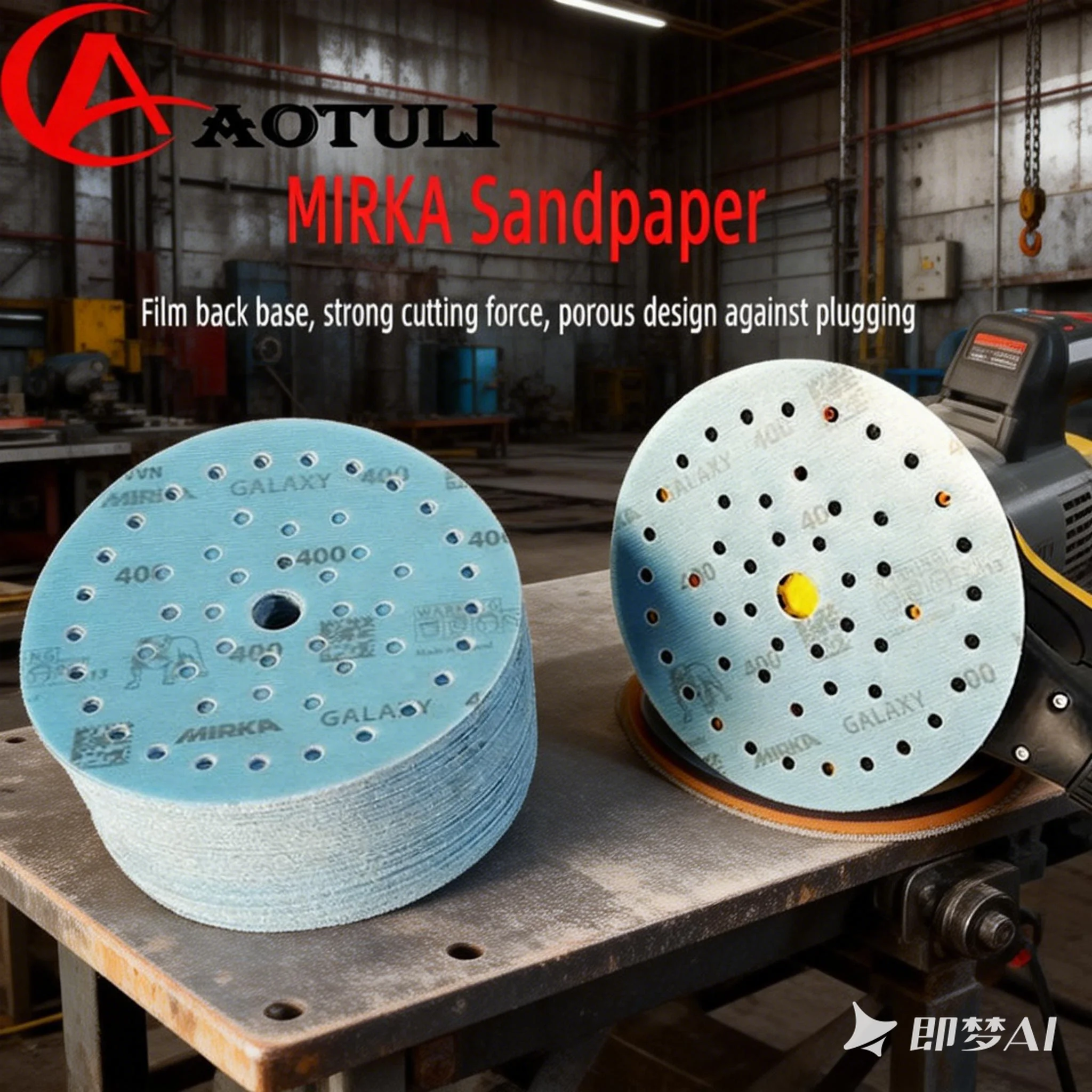 Mirka Galaxy 6in/150mm Grinding Discs Car Beauty Dry Scrub Paper Flocked Wood Furniture Hardware Polishing Abrasive 80-2000 Grit