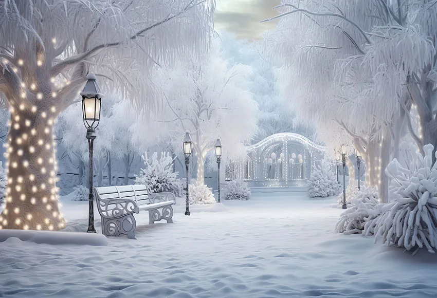 Mehomond Fotografie Hintergrund Winter Weihnachten Schnee wald Glitter Weihnachts baum Kinder Familie Porträt Dekor Hintergrund Fotostudio