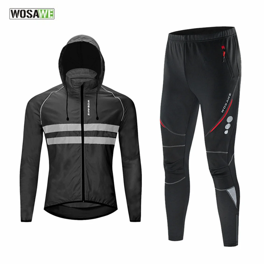 Men's Cycling Clothing Suit Winter Warm Fleece Bicycle Jersey 3D Gel Padded Pants Racing Sport MTB Bike Clothhing