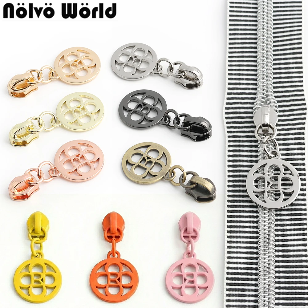 

10/30/100 шт. Серия «Цветы» 5 # Заменители молний для шитья: головки-слайдеры для сумок, кошельков, ремкомплекты для молний одежды, аксессуары