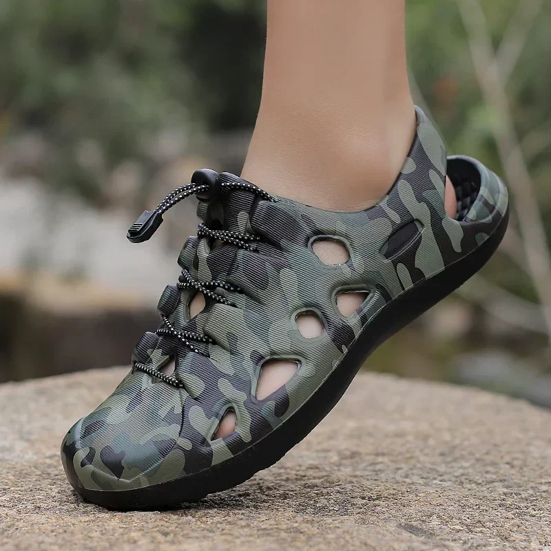 Outdoor Sandals Men's Hiking Shoes Men's Beach Water Shoes Casual Sandals Comfortable Trend Versatile Breathable Wear-resistant
