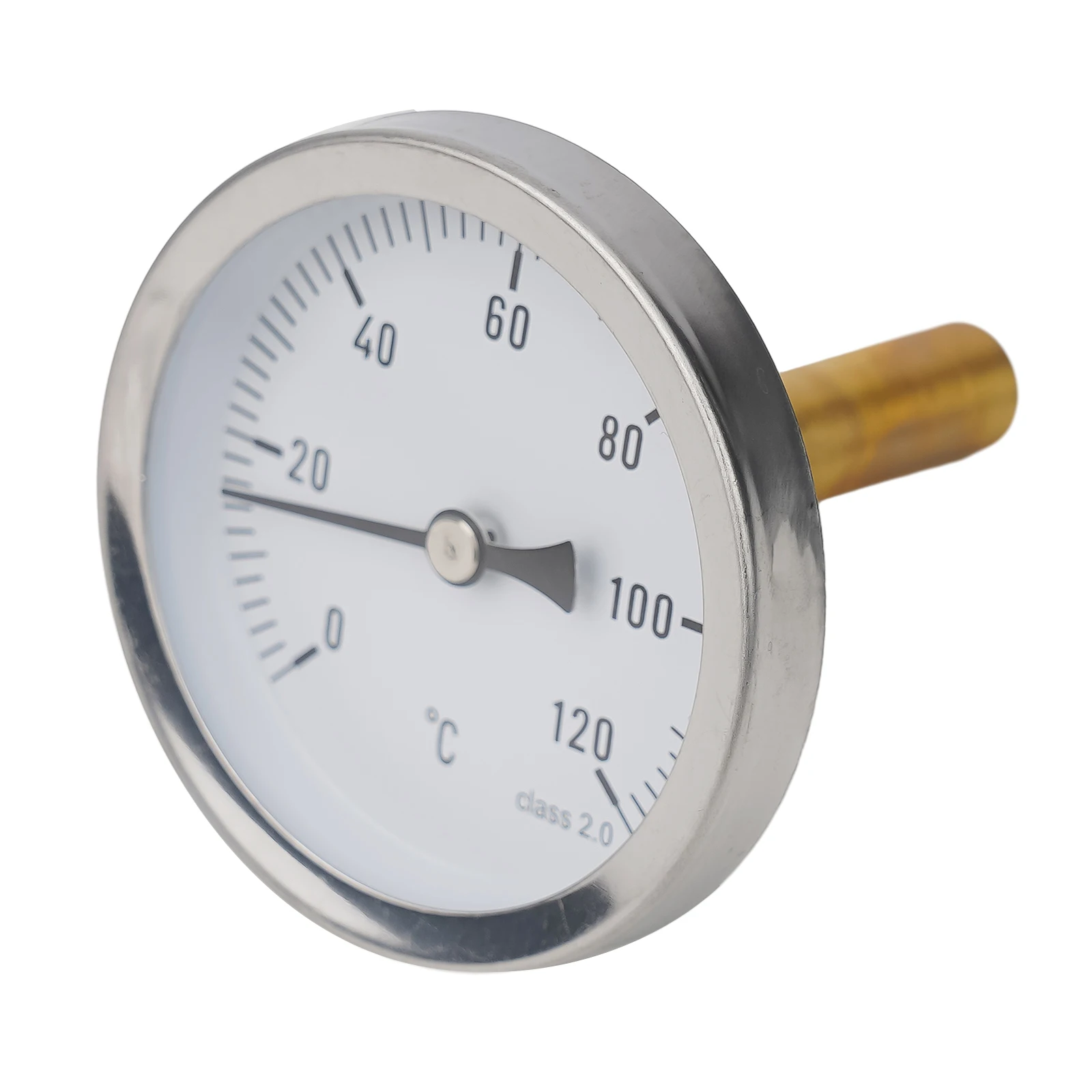 Bimetal Thermometer Thermometer Bimetallic Heating 120°C With Copper Sheath Control Temperature Home Easy To Read