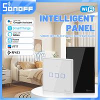 SONOFF TX Switches T2 T3 EU/UK/US Version WiFi Smart Wall Switch EWelink App Automation Control Work With Alexa Google Alice 433