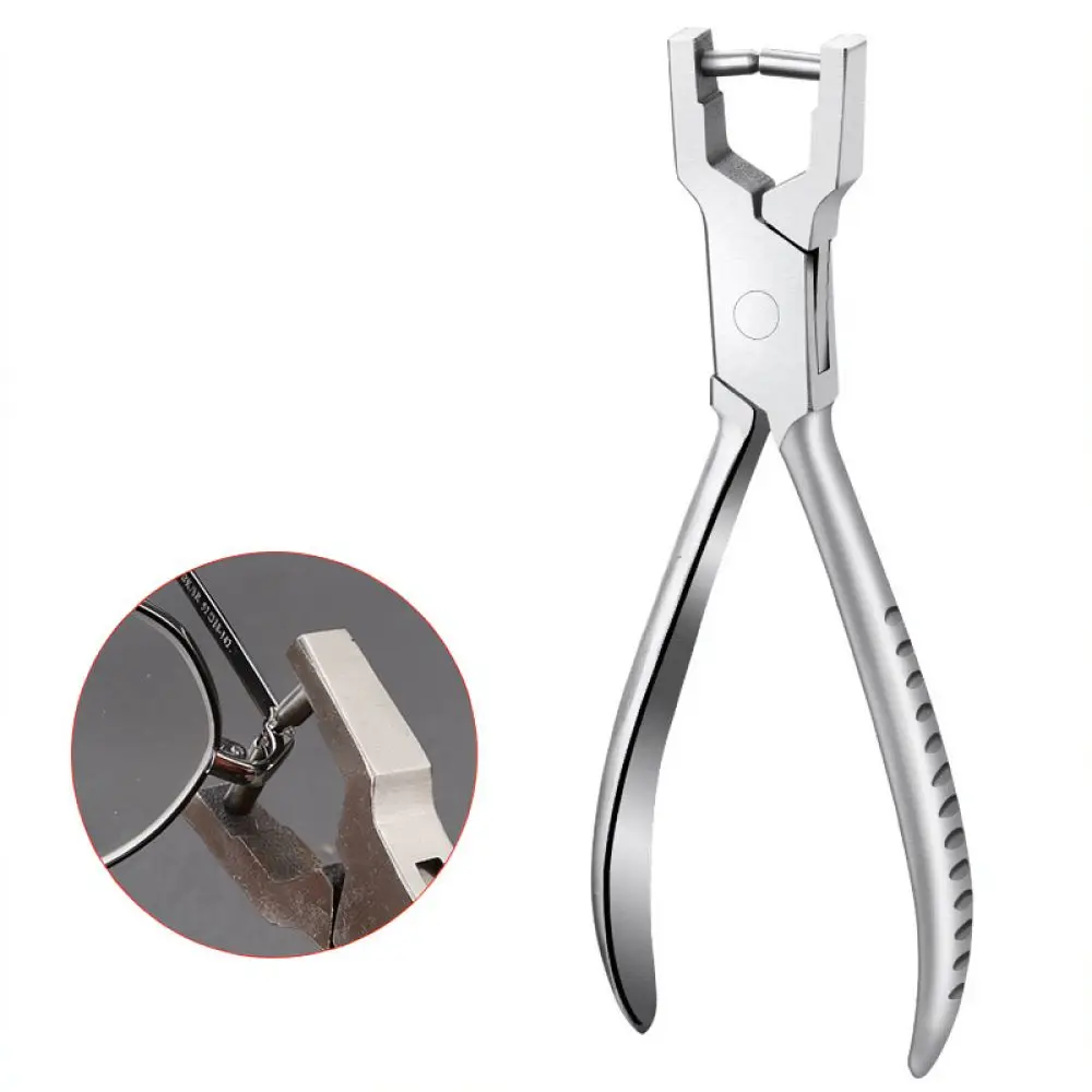 Keyute Precision Eyeglass Pliers For Nose Pad Adjuster Temple Alignment Optical Frame Maintenance Tool Hand Accessory