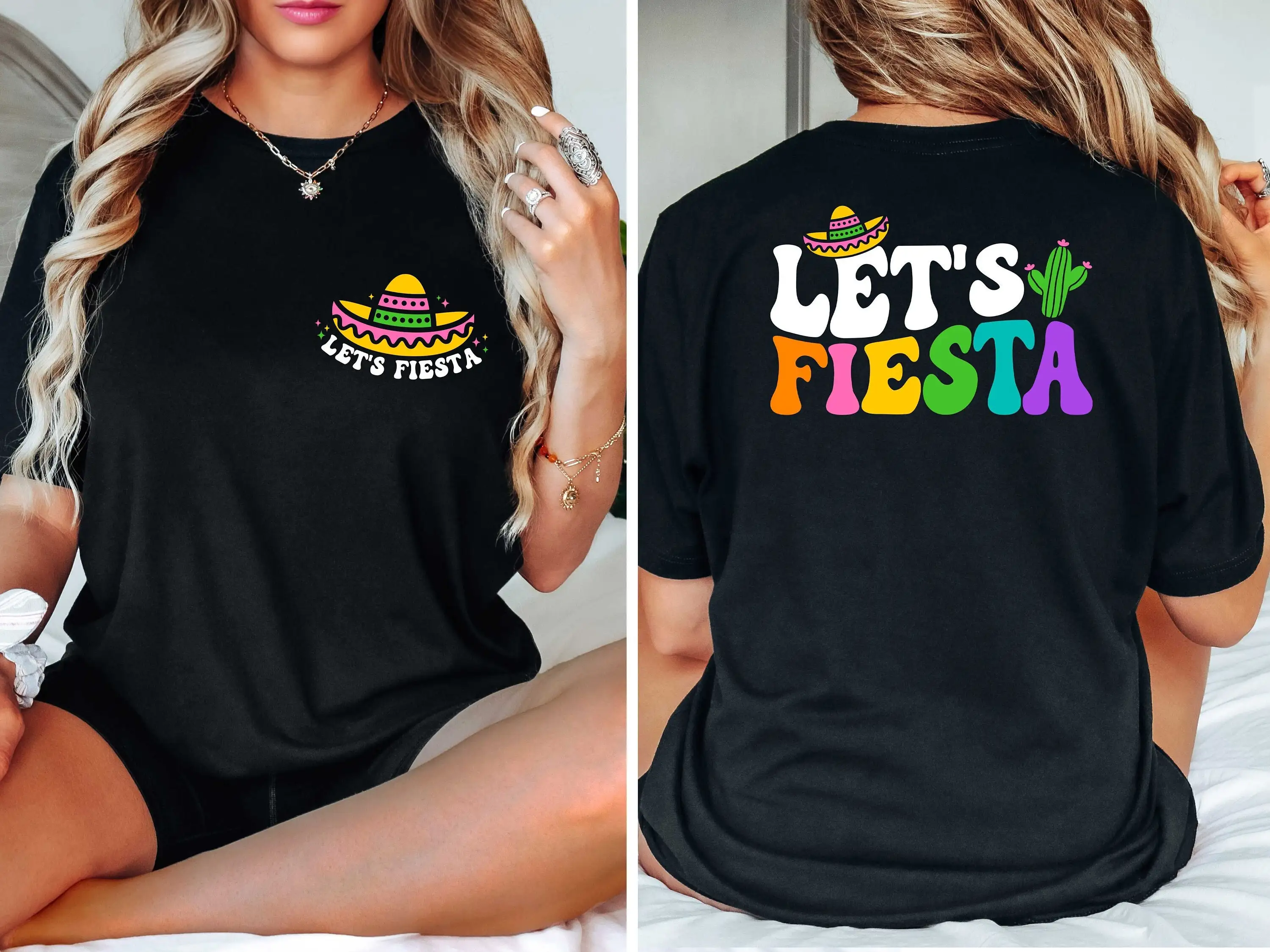 Let s Fiesta T Shirt Cinco de Mayo Mexican Squad For Her