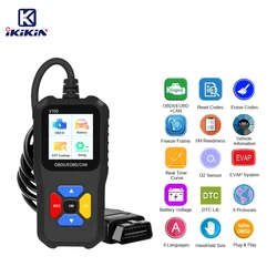 2023 New OBD2 Auto Full System Code Reader Scanner OBDII/EOBD V700 OBD Car Diagnostic Tool V318