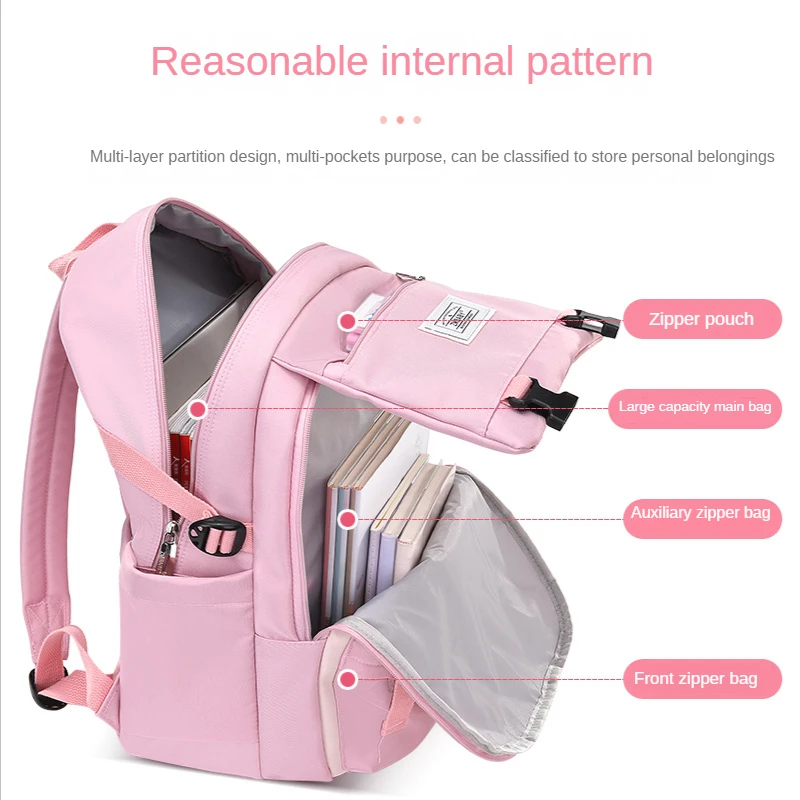 Mochila escolar para estudiantes de primaria, mochila informal portátil para niños y niñas de 6 a 12 años, novedad de 2023