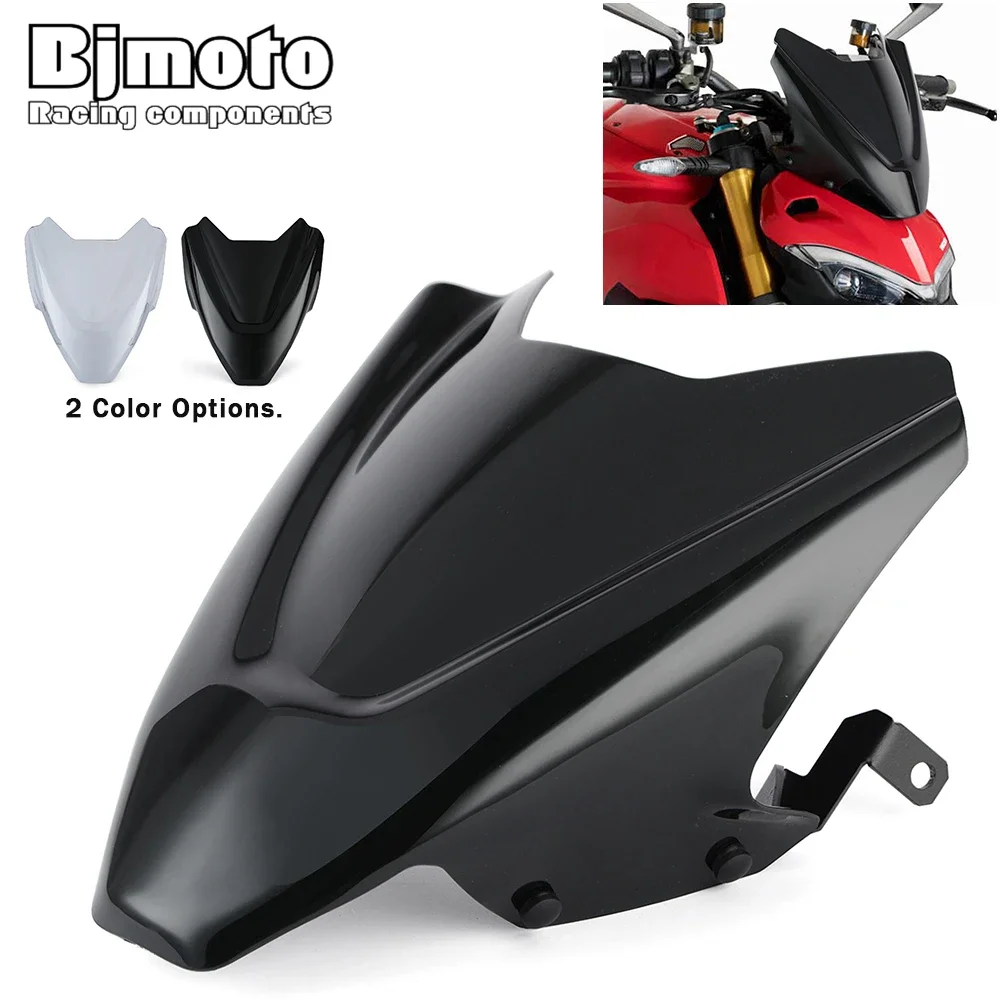Motorcycle Windscreen Windshield For Ducati Streetfighter V4S V4 S 2020 2021 2022 Wind Deflector