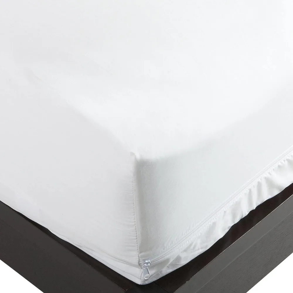 

Наматрасник Twin XL на молнии из хлопка, гипоаллергенный, пылезащитный, дышащий, 39x80x9, сертифицирован AAFA