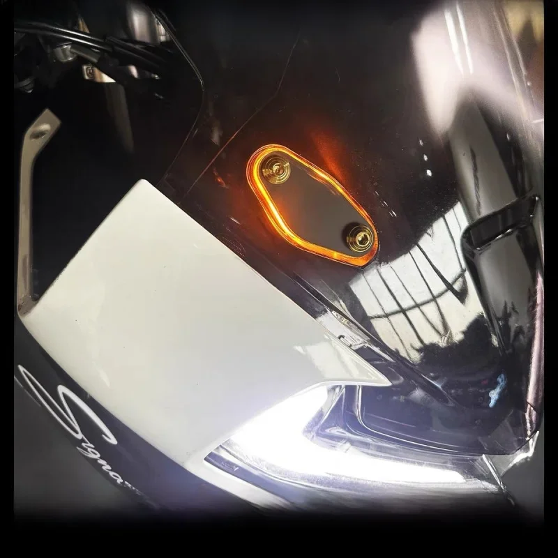 ل CFMOTO 675sr/675sr-r 675srr 675 2024 2025 LED غطاء مرآة الرؤية الخلفية (مع الضوء) دراجة نارية تعديل الملحقات #2