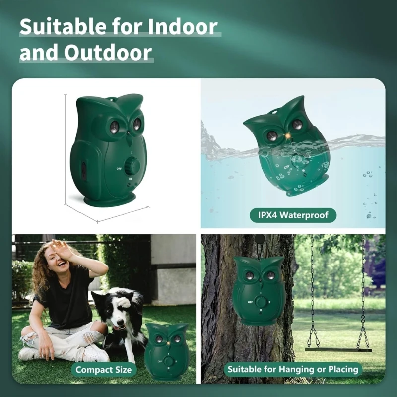 Dispositivo gerenciamento ruído canino, antilatido ultrassônico à prova intempéries para colocação