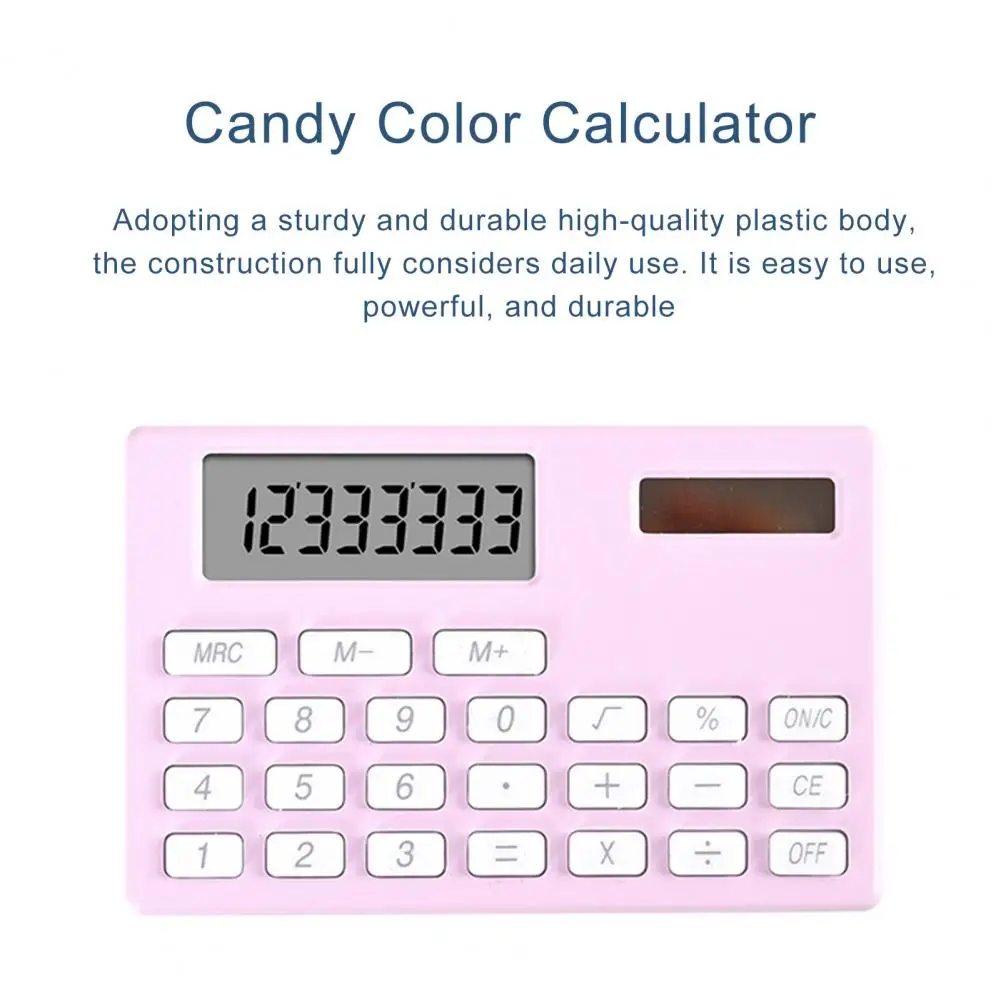 Portable Calculator Powerful Calculator Efficient Desktop Calculator with Display for Office Home School Quick Key Response High