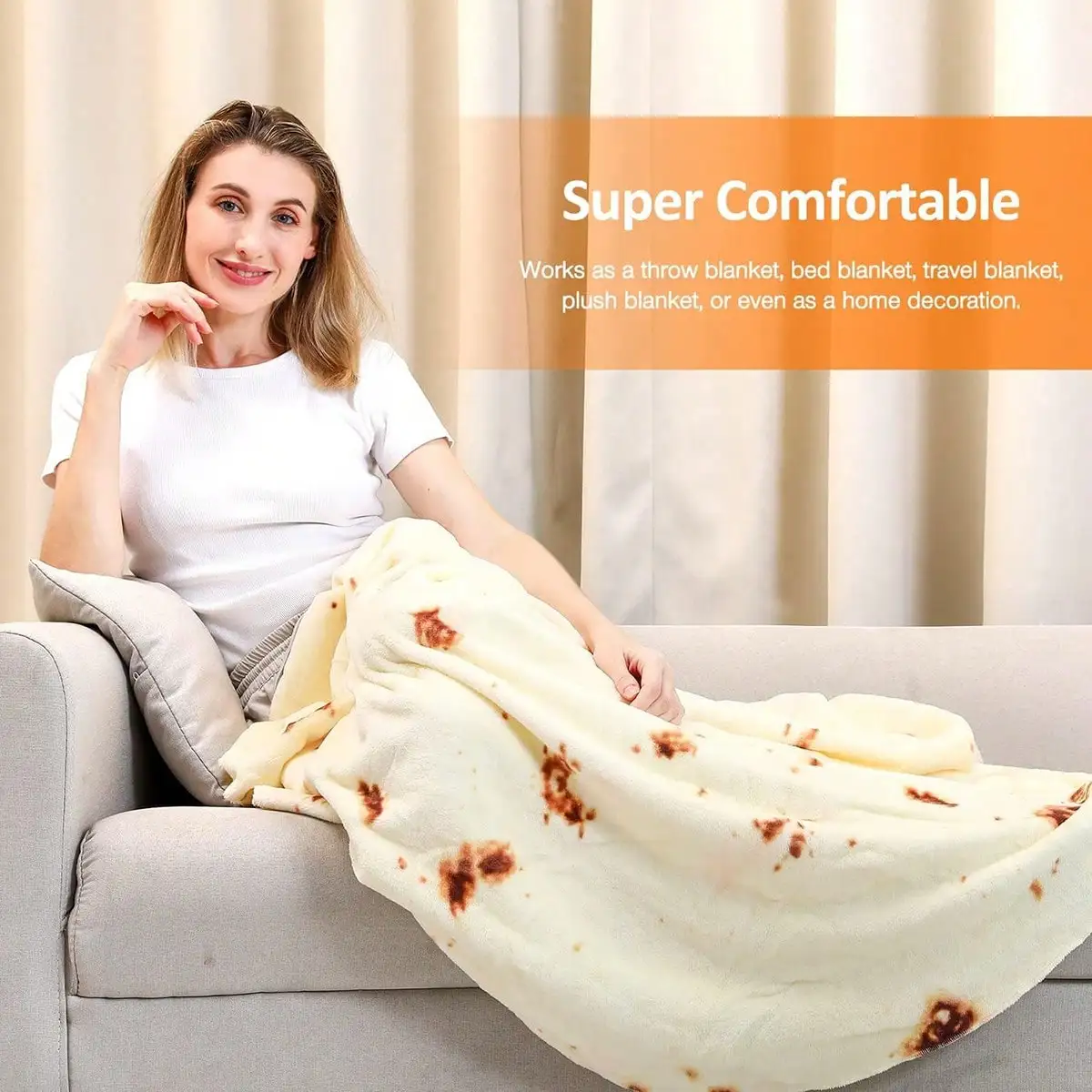 1 قطعة بطانية لف فطيرة البسكويت، بطانية ناعمة مناسبة لغرفة المعيشة والأريكة وغرفة النوم كهدية مزخرفة طوال العام #2