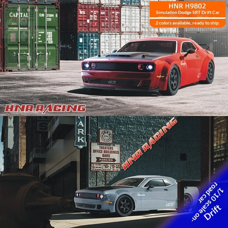Hnr Racing H9802 1/10 4wd Electric Rc Drift Car Simulation  Srt Rtr On Road Remote Control Model Car For Adult Hobbyists Gift