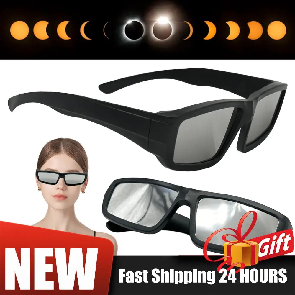 For 2026 Total Solar Eclipse 1-5 Pairs Glasses ISO 12312-2 Certified Safe Sun Observation Eyewear For Outdoor Science Learning