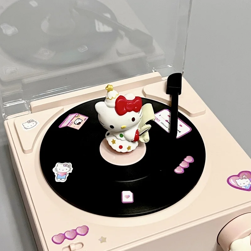 Sanrio ładny moja melodia Hello Kitty Kuromi Cinnamoroll bezprzewodowy Bluetooth Stereo mały odtwarzacz przenośny Subwoofer upominki