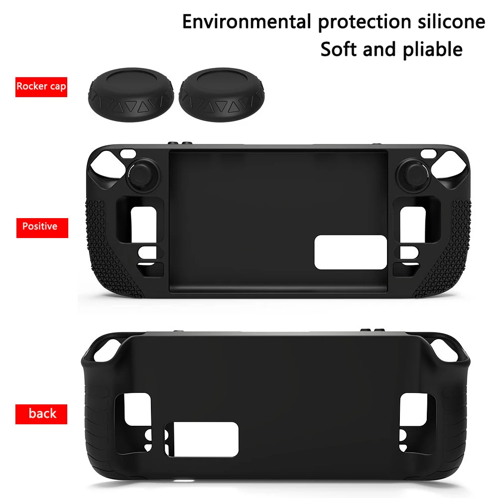 Da Ốp Lưng Silicone Mềm Tay Cầm Chơi Nắp Phụ Kiện Bảo Vệ Vỏ Cho Hơi Nước Sàn Tàu