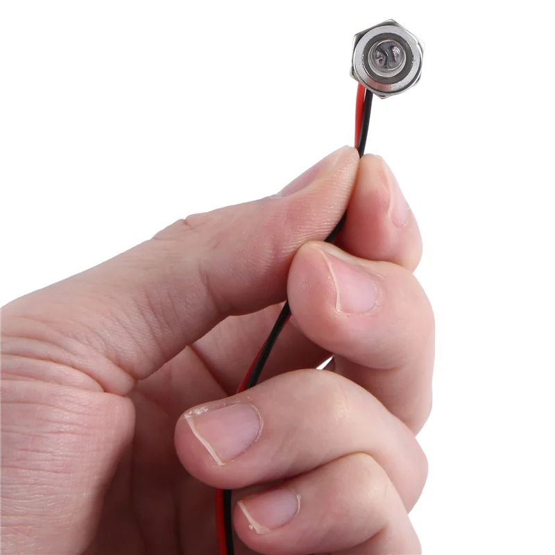 MACH-8 المصابيح 5 مللي متر RC مصباح ليد مجموعة عدة ل 1/10 RC سيارة شاحنة الزاحف RC نموذج الانجراف سيارة العلوي الضوء الخلفي عدة الأبيض والأحمر #6