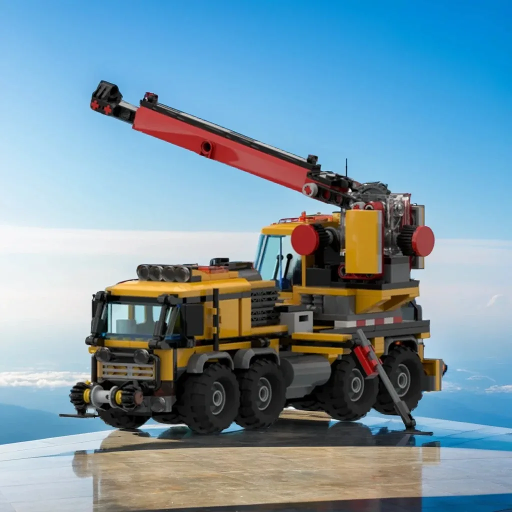 

604pcs MOC Jungle Cargo Truck and Trailer Off-Road Transport Scene Model Building Blocks DIY Toy Gift