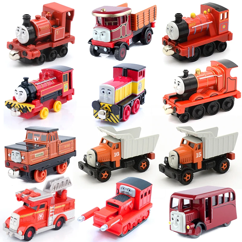 Echtes Thomas und Freunde Rot James Mike Scarloey Zug Modell Spielzeug Sammlung Kinder Spielzeug Geburtstag Geschenk Diecast Kinder Spielzeug Jungen