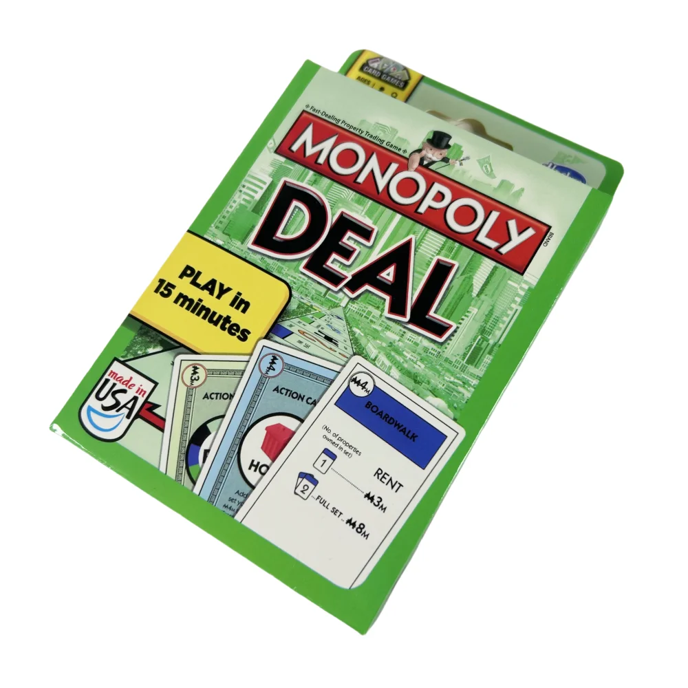 1 قطعة لعبة بطاقة صفقة احتكار الألعاب تجمع العائلة لوحة حفلات الأصدقاء لعبة كلويدو معركة أطفال لغز لعبة البوكر هدية #2