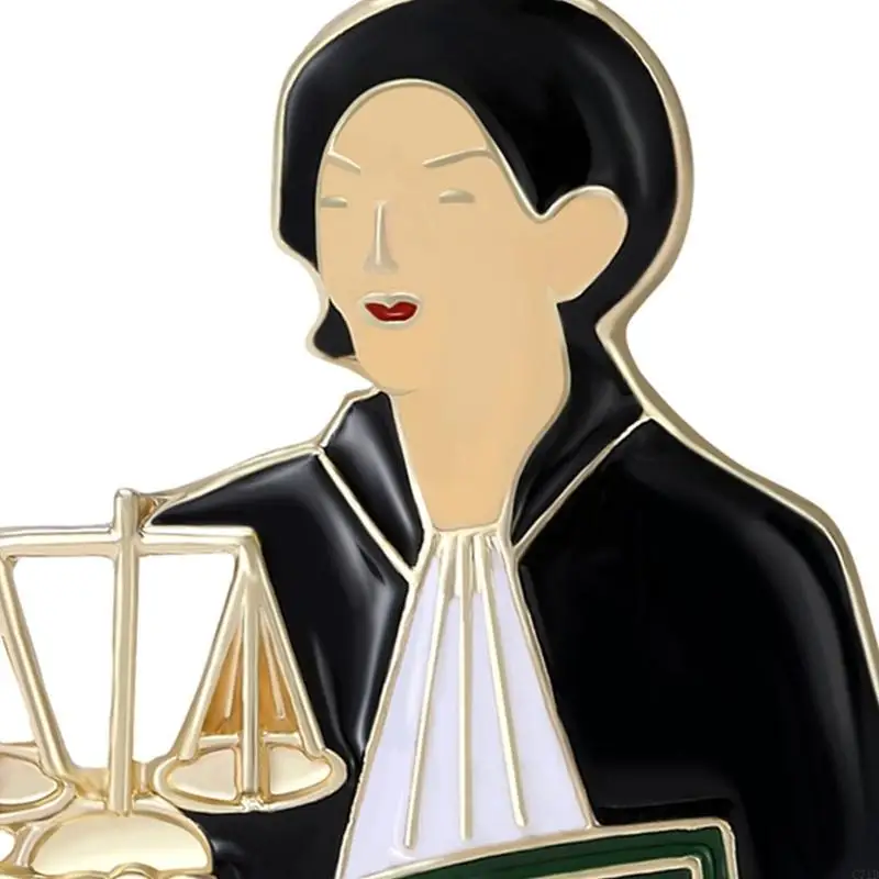  Sturdy Alloy Attorney Lapel Pin Symbolizing Justice Gift
