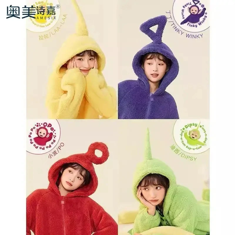 ⭕️⭐️⭕️Adult  Costume Homewear Funny Tinky Winky Anime Tele Baby Tubbies Laa-Laa Po Soft Halloween Christmas Pajamas Costum⭐️⭕️⭐️ view 6