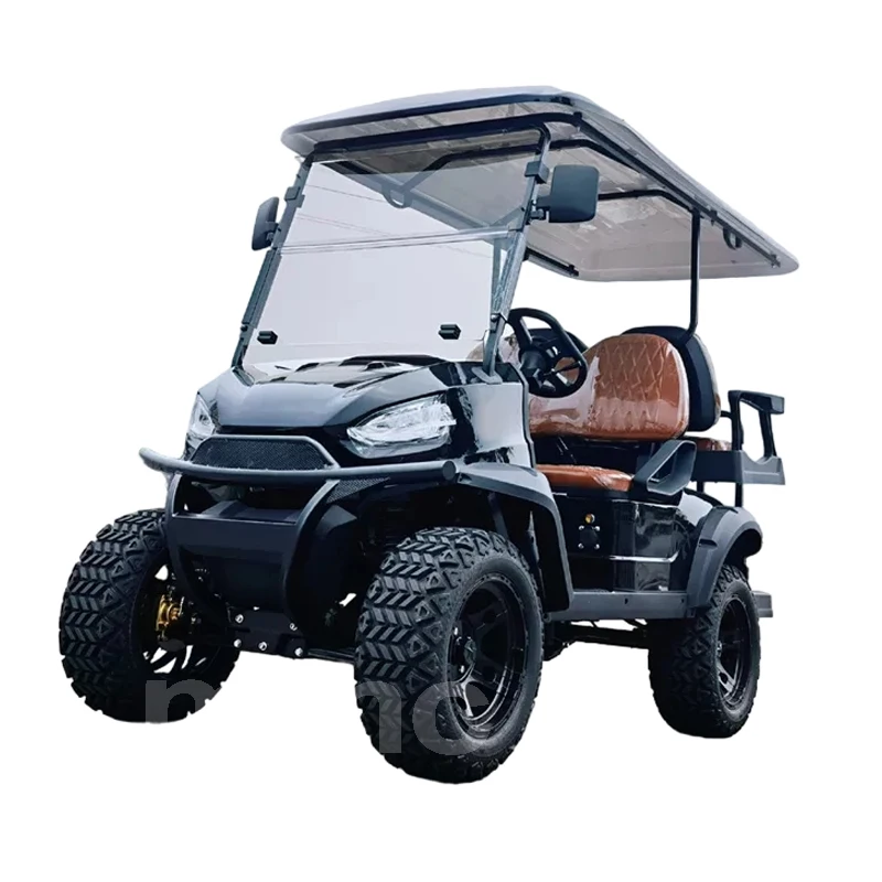 Mais novo carro de golfe com bateria de lítio 60v adultos scooter painéis solares alimentado 4 lugares off road praia buggy carrinho de golfe elétrico