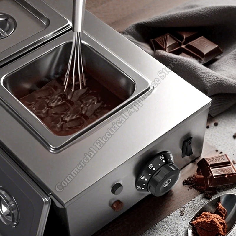 Electric Chocolate Melting Pot Cream Milk Cheese Non-coke Commercial Melting Furnace Heating Melting Chocolate Melting Machine